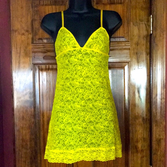 Victoria's Secret Other - Sexy Yellow Lace Night Gown